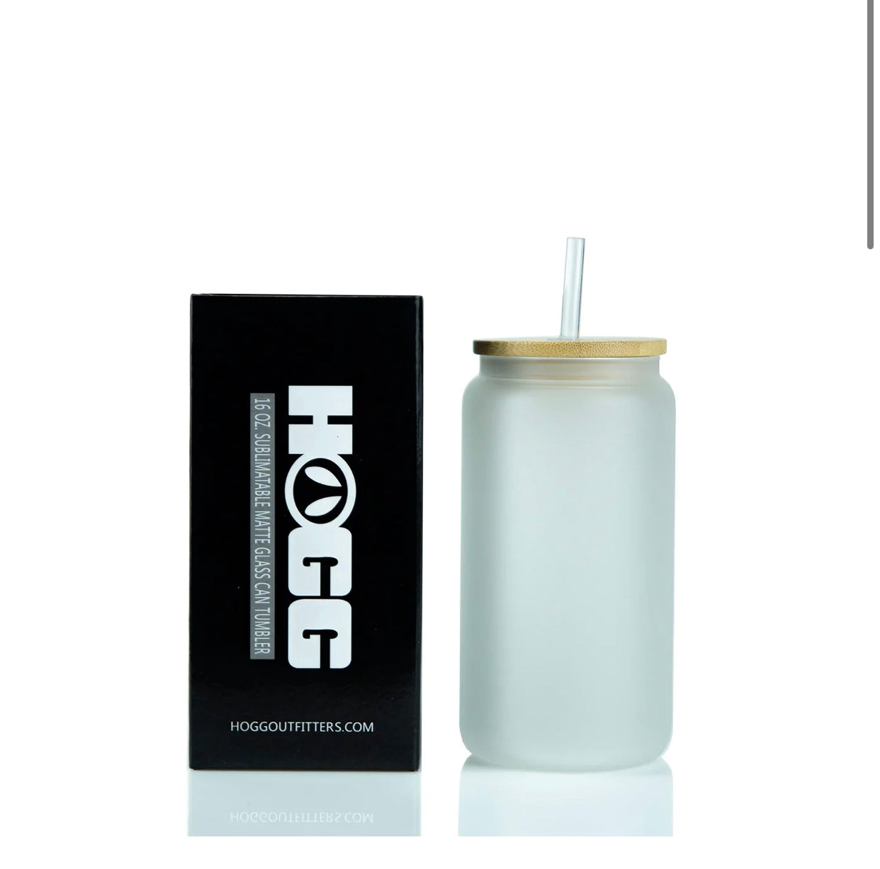 16oz Sublimation Frosted Glass Can